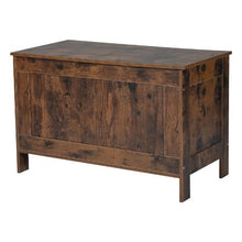 Kids Wooden Storage Bench with Safety Hinge (Brown)