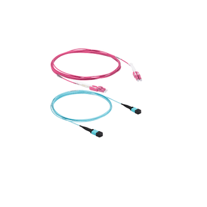 Level 3 OM1 6 Fiber LC to LC Tight Buffer Multimode 50 Feet Orange Fiber Optic Patch Cords Cable L3-6-OM1-08-LC-LC-50