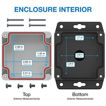4.36" X 1.38" X 3.15"Plastic Box Enclosure With Flang RBF33P06G08B