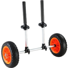 Heavy Duty Kayak & Canoe Cart – 280 lbs Detachable 10" Solid Tires, Adjustable Width Foam Protection