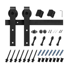 10FT Sliding Barn Door Kit 330LB Fits Doors up to 60"W (Black)