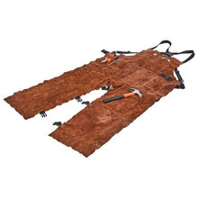 Heavy Duty Split Leg Cowhide Welding Apron – Flame & Heat Resistant Safety Apron with 3 Tool Pockets (M Size)