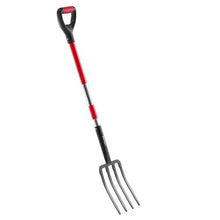 4-Tine Garden Fork – Heavy Duty 45" Fiberglass Handle Spading Fork for Digging Composting & Aeration