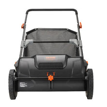 21-Inch Push Lawn Sweeper 3.5 Cu. Ft. Hopper 2 Brushes Steel Frame Plastic Wheels Leaf & Grass Collector