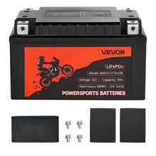 12V 4Ah LiFePO4 Motorcycle Battery Pre-Charged, Maintenance-Free High Performance for ATV Motorcycle Jet Skis Scooter UTV