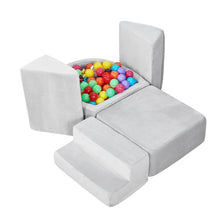 Climbing Toys 5-Piece Foam Set for Toddlers 6 Months to 3 Years Indoor Climb and Crawl Playset with Ball Pit (Balls Not Included)