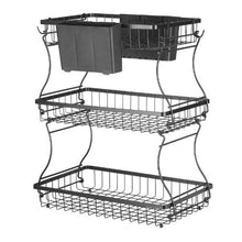 3 Layers Fruit Basket Bow  Stand Holder for Kitchen SYB-220