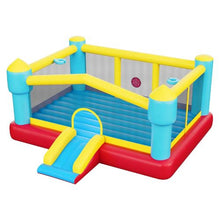 14.7' x 13.8' Inflatable Bounce House with Slide Basketball Hoop & Target Game – Kids 3-8