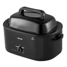 26QT Electric Roaster Oven 1450W Viewing Lid Defrost & Warm Functions Removable Rack (Black)