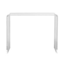 Clear Acrylic Console Table Transparent Side Table 37.95 x 15 x 29.13-Inch for Living Room & Dining Room