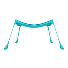 10 x 10 ft Beach Tent Sun Shelter UPF50+ Sun Protection 6.6 ft Tall with Sandbags for Family Outings Camping (Green)