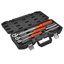 1/4, 1/2, 3/8 In Adjustable Torque Wrench Set with Adapters Extension HG-14381206