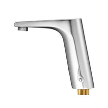 Touchless Bathroom Sink Faucet Automatic Motion Sensor Restroom for 9/16 in Pipe Brushed