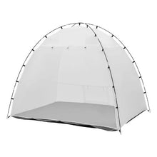91.7 x 67.7 x 74.8 in Portable Paint Booth Tent with Built-In Floor & Mesh Screen