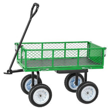 500 LBS Garden Cart with Seat Steel Rolling Stool with Wheels Tool Tray & Handle