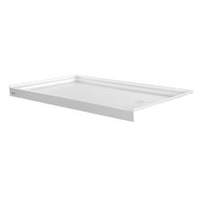 60 x 36 Inch Shower Base Single Threshold Acrylic Shower Pan Right Drain (White)