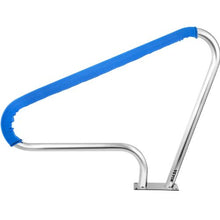 48 x 36 In Stainless Steel Pool Rail 250 lb Capacity Blue Grip Cover (Silver)