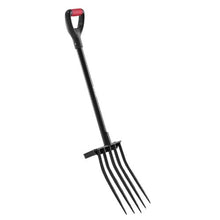 5-Tine Garden Fork – Heavy Duty 41" Steel Pitchfork with Y-Grip Handle for Digging Composting & Aeration