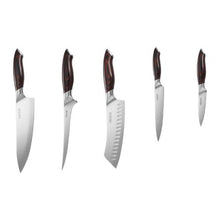 5-Piece High Carbon Stainless Steel Kitchen Knife Set Rust-Resistant with Ergonomic Handles