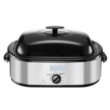 20QT Electric Roaster Oven 24lb Capacity Self-Basting Lid Defrost & Warm Functions