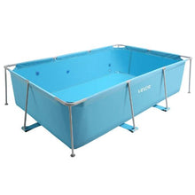 118 x 78 x 30 Inch Rectangular Frame Pool – Steel Metal Above Ground Swimming Pool 1046 Gallon Easy Setup