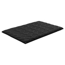 Japanese Tatami Mat Full Size Foldable 9-Layer Floor Mattress with Storage Bag for Sleeping Meditation & Yoga (Black)