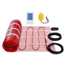 100 Sq.ft Electric Floor Heating Mat with Digital Thermostat & Installation Monitor 110-120V Radiant Floor System for Easy Install