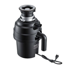 1HP 3500RPM DC Motor Continuous Feed Garbage Disposal with EZ Connect Sound Reduction & Power Cord for Kitchens