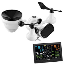 7-in-1 Wi-Fi Weather Station 7.5-Inch VA Display Solar-Powered Sensor Wind Rain Temperature & Humidity Monitoring