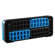 28-Inch Adjustable Aerobic Step Platform with 4 Risers Non-Slip Surface for Cardio & Strength Training (Blue)