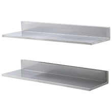 8.6 X 30 In Stainless Steel Shelf, Wall Mounted Floating Shelving Storage Rack for Kitchen WMSL30 ( Pack of 2)