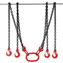 10ft Lifting Chain Sling with 4 Leg Grab Hooks and Adjuster