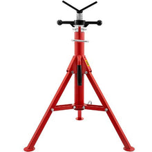 28 - 52 In V Head Pipe Stand Adjustable Height Pipe Jack Stands Folding for Pipe 1107S V