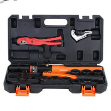 Hydraulic Copper Pipe Crimping Tool for ASTM F1807 PEX &amp; Copper Rings – 1/2" 3/4" 1" Jaws