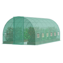 20 x 10 x 7.5' Ft Green Galvanized Frame PE Cover Walk-in Tunnel Greenhouse VV-TG-160-PE
