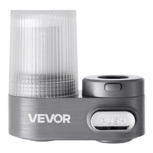 Faucet Mount Water Filter Vertical Carbon Fiber Purifier for Sink Tap Removes Chlorine & Lead, 3 Filters Gray