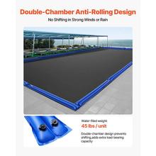 4 Ft Single -Chamber Pool Cover Water Tubes, Pack of 6, 0.4mm Thick PVC Water Bags Weights