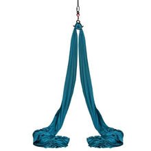 Aerial Yoga Hammock Swing 5.5 Yards 100 GSM Nylon Fabric Kit with Rigging Hardware (Green)