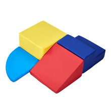 Climbing Toys, 4-Piece Foam Set for Toddlers, PU Leather Indoor Playset for Crawling & Sliding for Kids