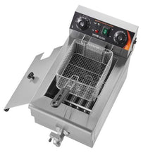 Commercial Deep Fryer 1500W Electric Fryer 11.6Qt/11L Stainless Steel with Basket & Temp Control