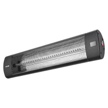 Infrared Heater 1500W Electric Space Heater 3 Heat Settings Remote 24H Timer (Black)