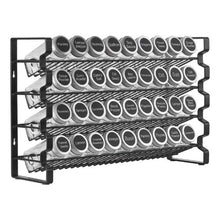 "18x11 in Spice Rack Organizer - Set with 36 Spice Jars Lids Labels & Funnel Kitchen & Pantry Storage"