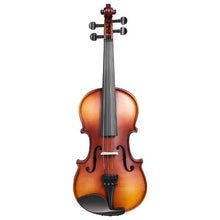 1/2 Size Violin Set Brown Solid Wood Beginner Fiddle with Hard Case & Accessories