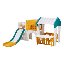 Outdoor Toddler Playhouse with Slide & Play Features – HDPE Plastic, Ages 1+ for Kids