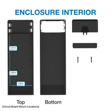 2.40"W x 6.99"L x 0.85"H Faceplate Handheld Enclosure With Pocket Clip M8,PC,BK