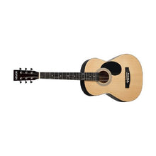 39 Inch Dreadnought Acoustic Guitar Bundle with Gig Bag Tuner Capo & Accessories (Natural)