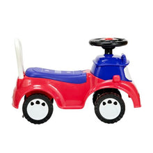 Red Ride-On Toddler Push Car with Music and Under-Seat Storage, 55 lbs Capacity, 19–36 Months