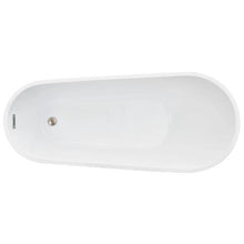 67 Inch Acrylic Freestanding Bathtub for Modern Bathroom or Remodel Projects D-9008