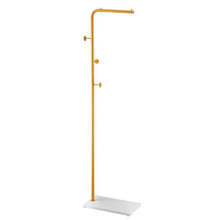 Modern Freestanding Coat Rack with Quartz Stone Base 3 Round Hooks Coat Tree for Entryway & Living Room