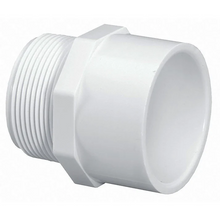 1 1/2" Schedule 40 PVC Male Adapter (Slip x MIPT) White
